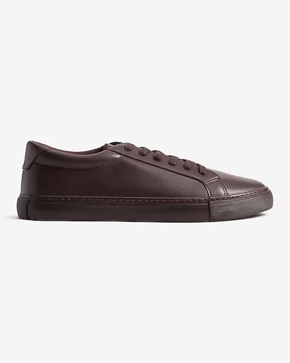 EXPRESS $88 Faux Leather Sneakers Burgundy Brown Men’s 8 NEW